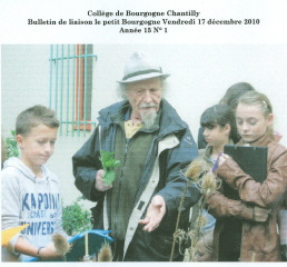 jardin médiéval collège Chantilly intervention conte