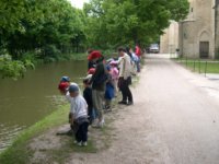 visite aux carpes en fin de conterie Royaumont